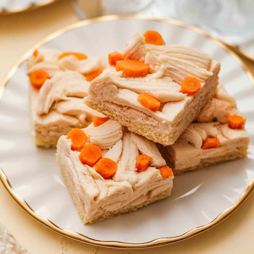 Chicken and Carrot Savory Dog Cake