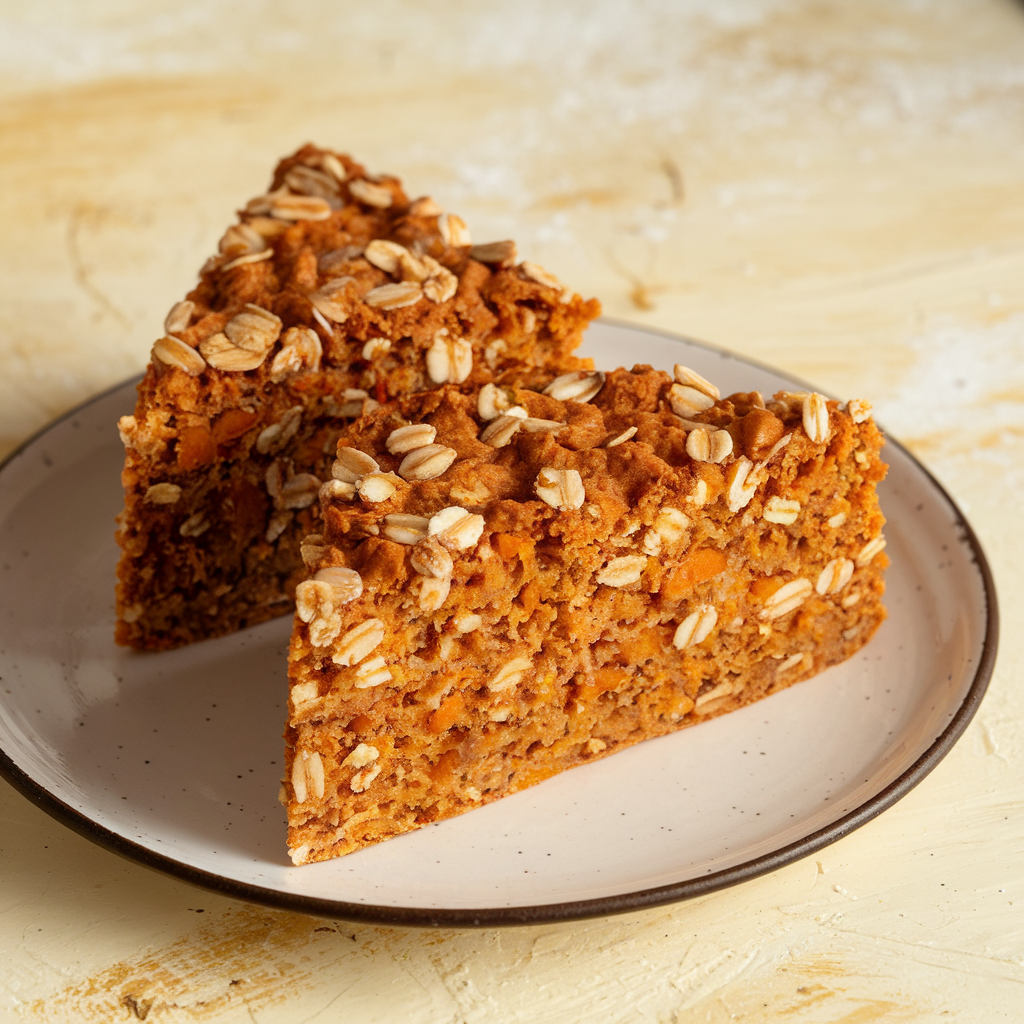 Sweet Potato and Oatmeal Dog Cake