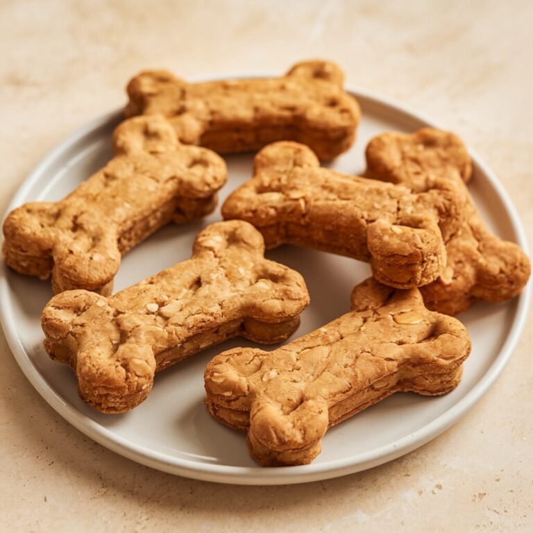 Apple oats dog treats