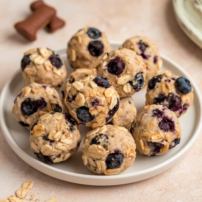 Banana and Blueberry Balls for Dogs