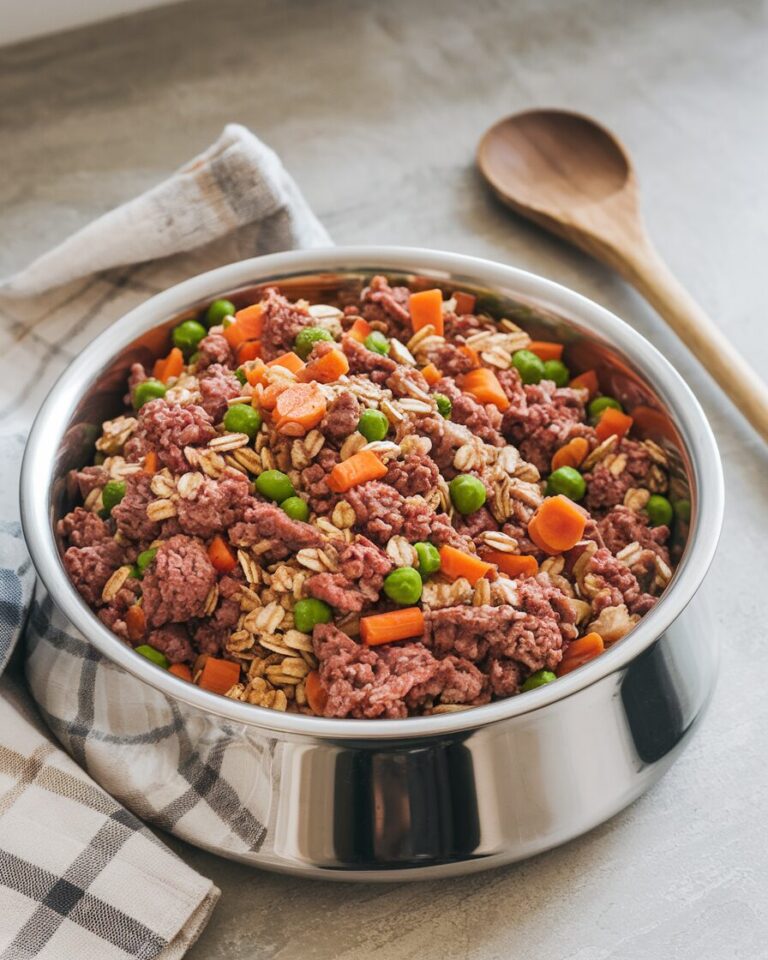 Beef & Oatmeal Dog Food Recipe
