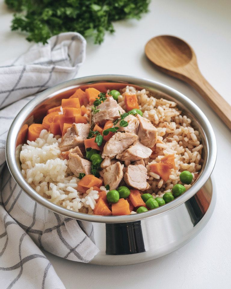 Chicken & Brown Rice Dog Food Recipesf