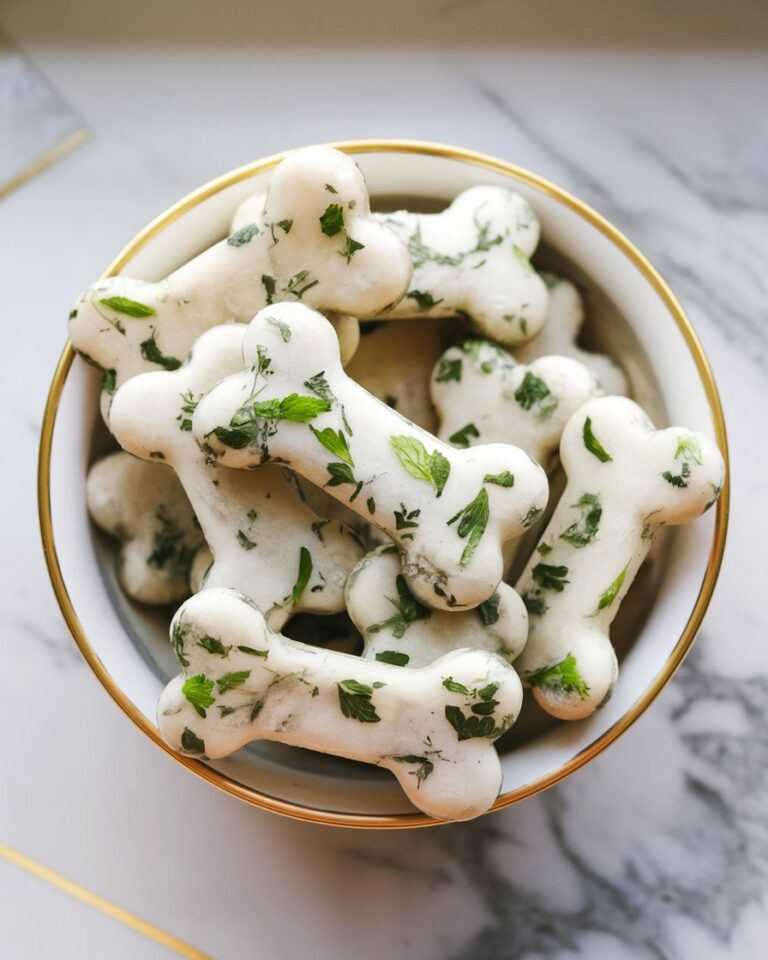 Frozen Mint & Parsley Breath-Freshening Dog Treats